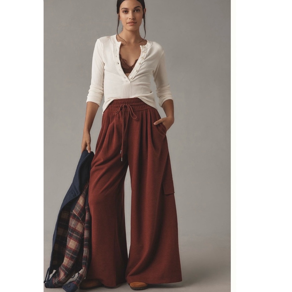 Maeve Weekender Wide-Leg Sweatpants
